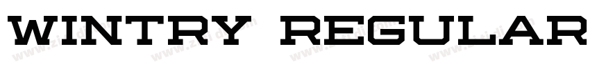 Wintry Regular字体转换 Wintry Regular字体转换